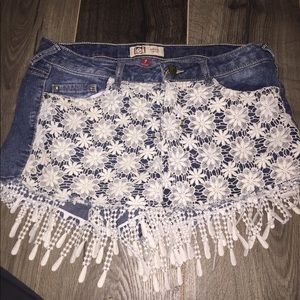 Blue jean shorts
